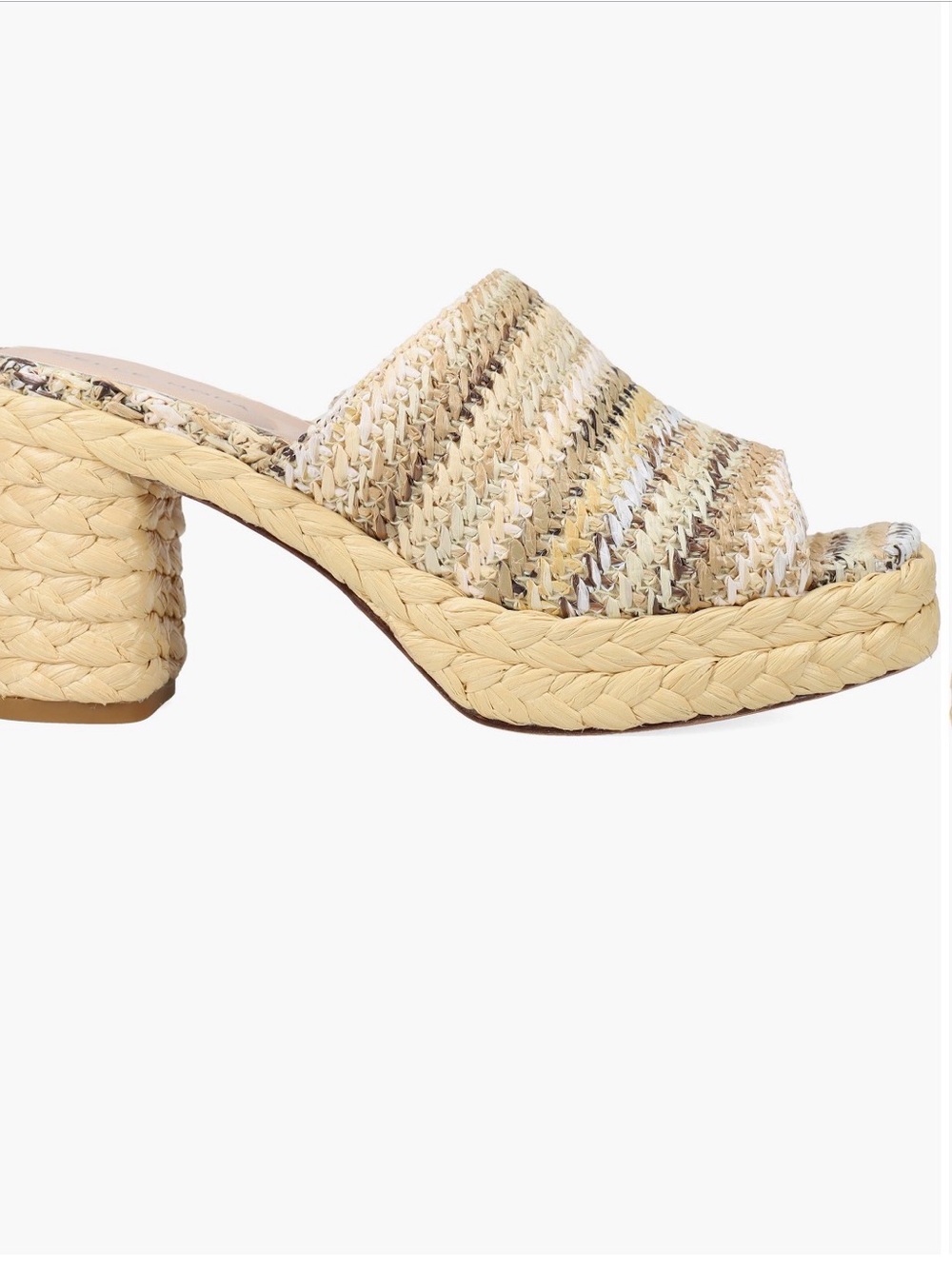 Pella Moda Capree Espadrille Platform Slide Sandel